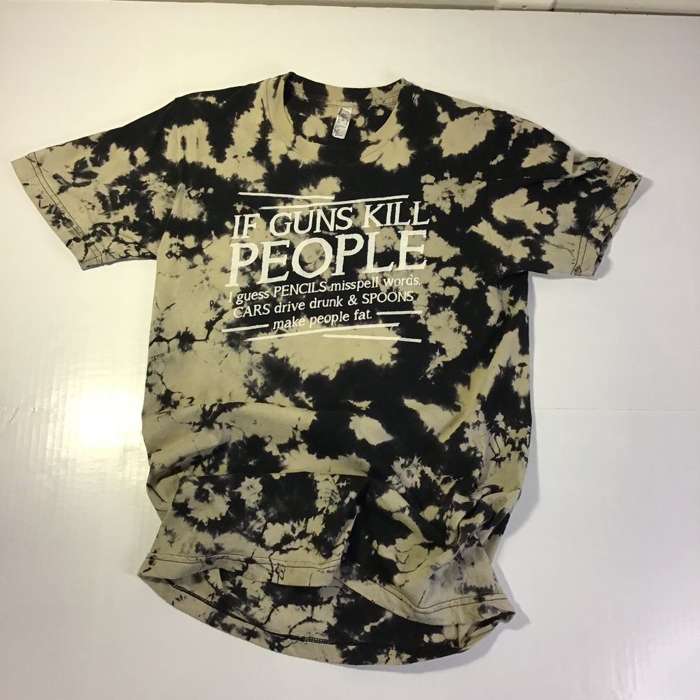 Unisex Tie Dye Graphic T-Shirt Size Small